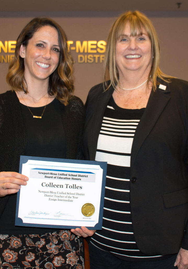 colleen tolles, teacher of the year